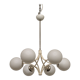 Space age chandelier with 6 lights of the 50s/60s
