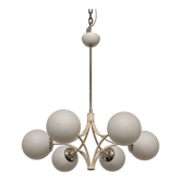 Space age chandelier with 6 lights of the 50s/60s