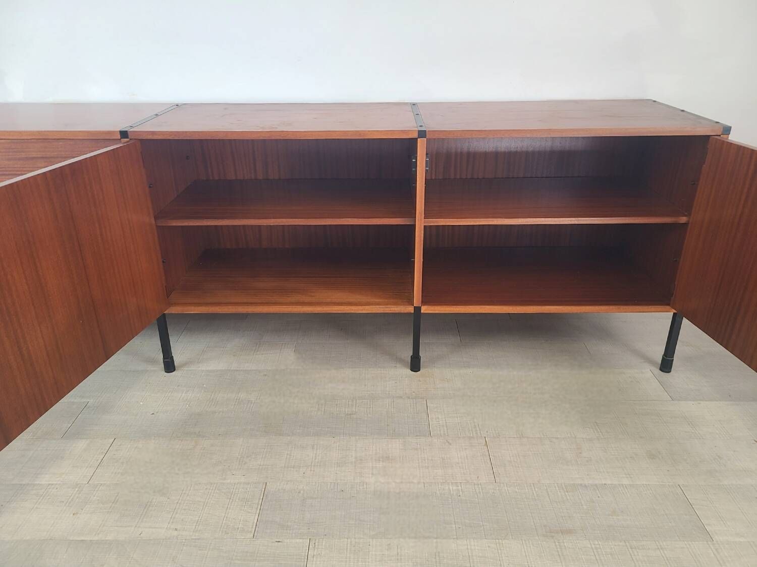 Vintage ARP Minvielle edition teak sideboard, Guariche design, 1960