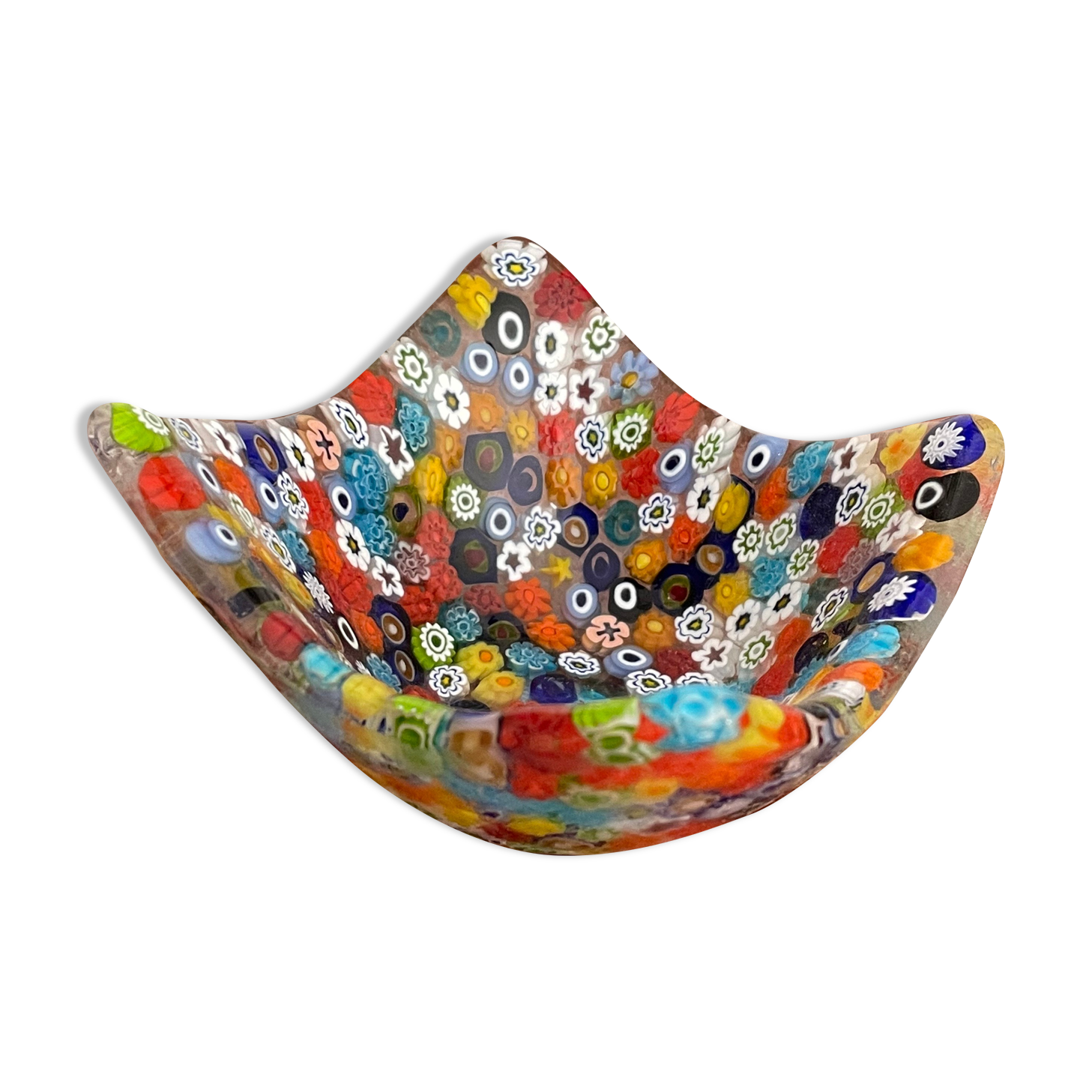 Vintage Murano Millefiori trinket bowl