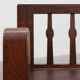 Modernist Art Deco bench with lift-top storage seat in solid oak, Belgium