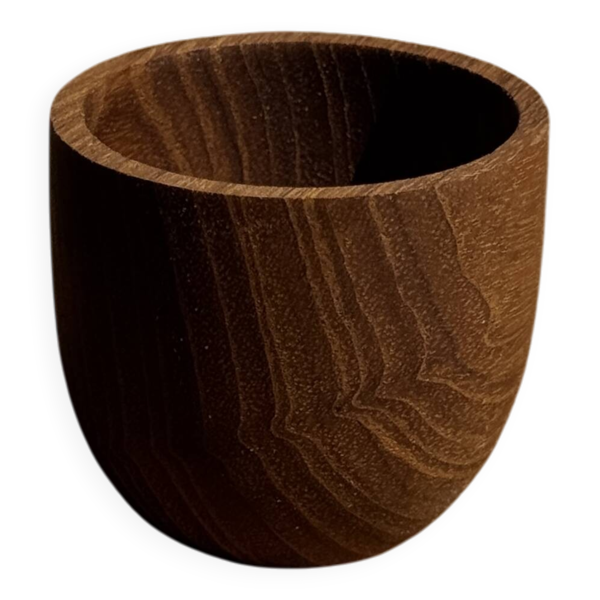 Mini tasse, coupelle ou coquetier en teck H5 D5