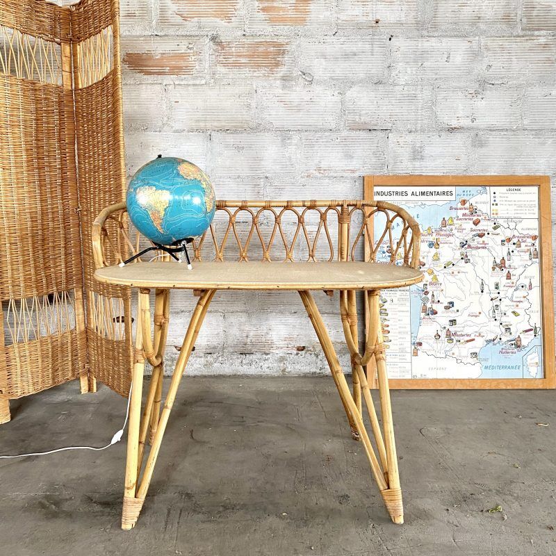 Bureau en rotin
