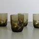 Set de 6 verres à eau en verre fumé
