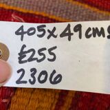 Old Turkish narrow Kilim Runner 405x49 cm shabby chic, vintage kelim