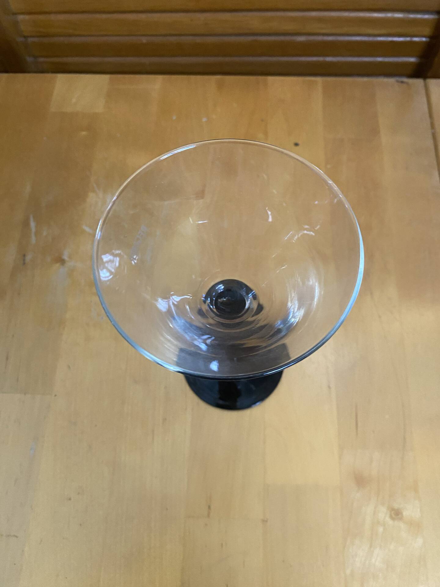 Set of 6 LUMINARC Domino Cocktail Glasses + Black Opaline Vintage