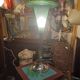 Lampe en verre et métal de style Art déco