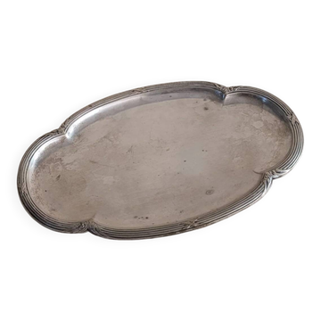 Small silver-plated metal dish