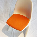 Plastic chair casala seat orange