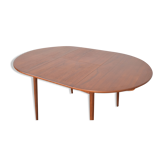 Table à manger extensible en teck danois d’Elsteds Mobelfabrik Agerbaek