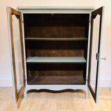 Painted wooden glass library