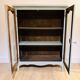 Painted wooden glass library