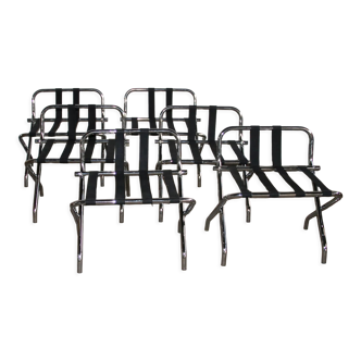 Set of 6 design luggage racks