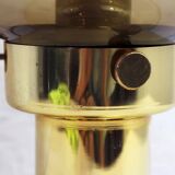 Table lamp vintage smoked glass