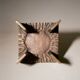 Brutalist Candle Holder / Chandelier in Bronze Circa 1950