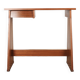 Elegant small teak desk, with drawer, 1960s.