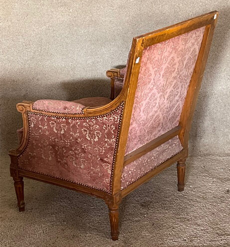 Louis XVI style shepherdess armchair