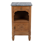 Console / side table / Art Deco bedside table renovated in solid walnut