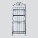 Old wrought iron garden shelf for plants