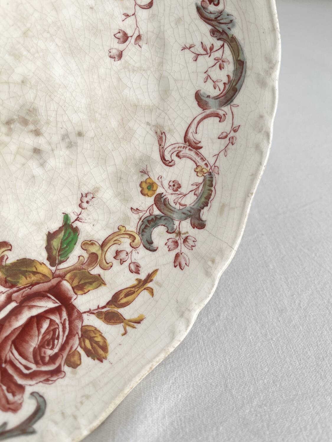 Bishop & Stonier “Wentworth” polychrome iron earth compote bowl