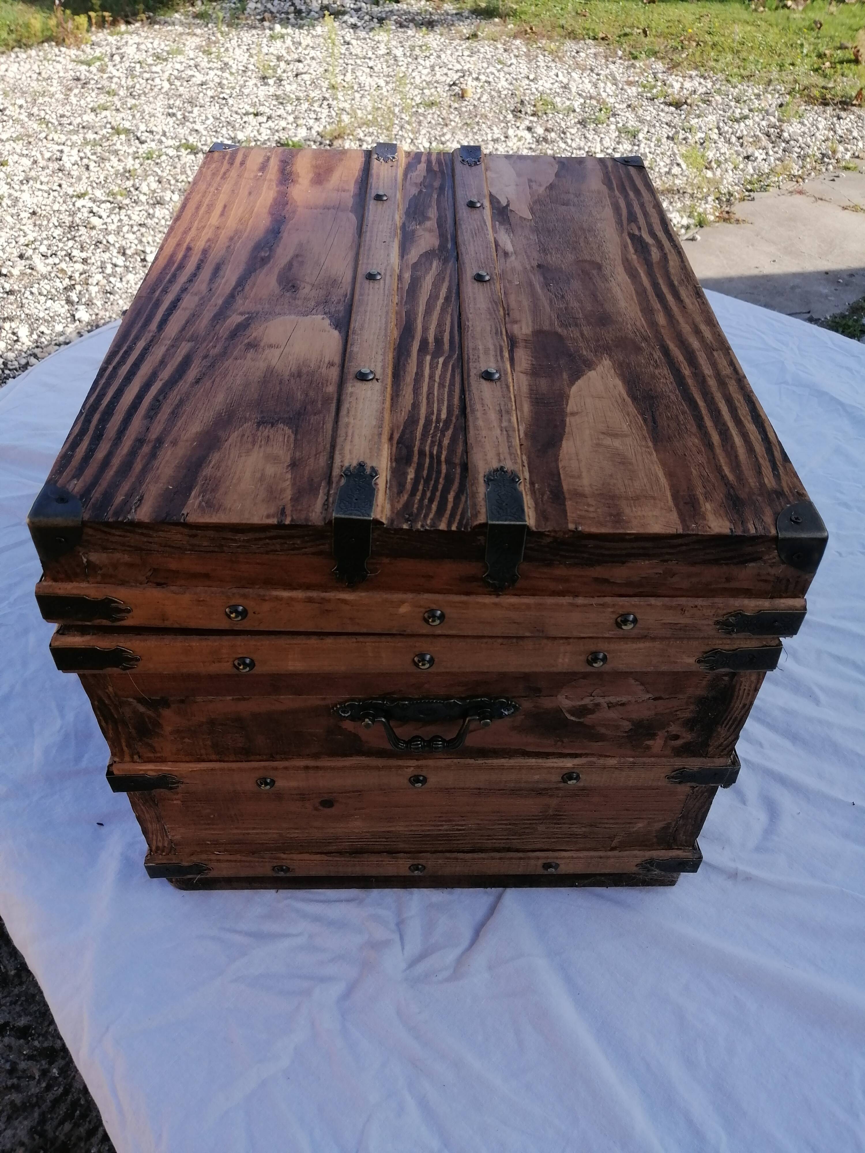Antique wooden chest