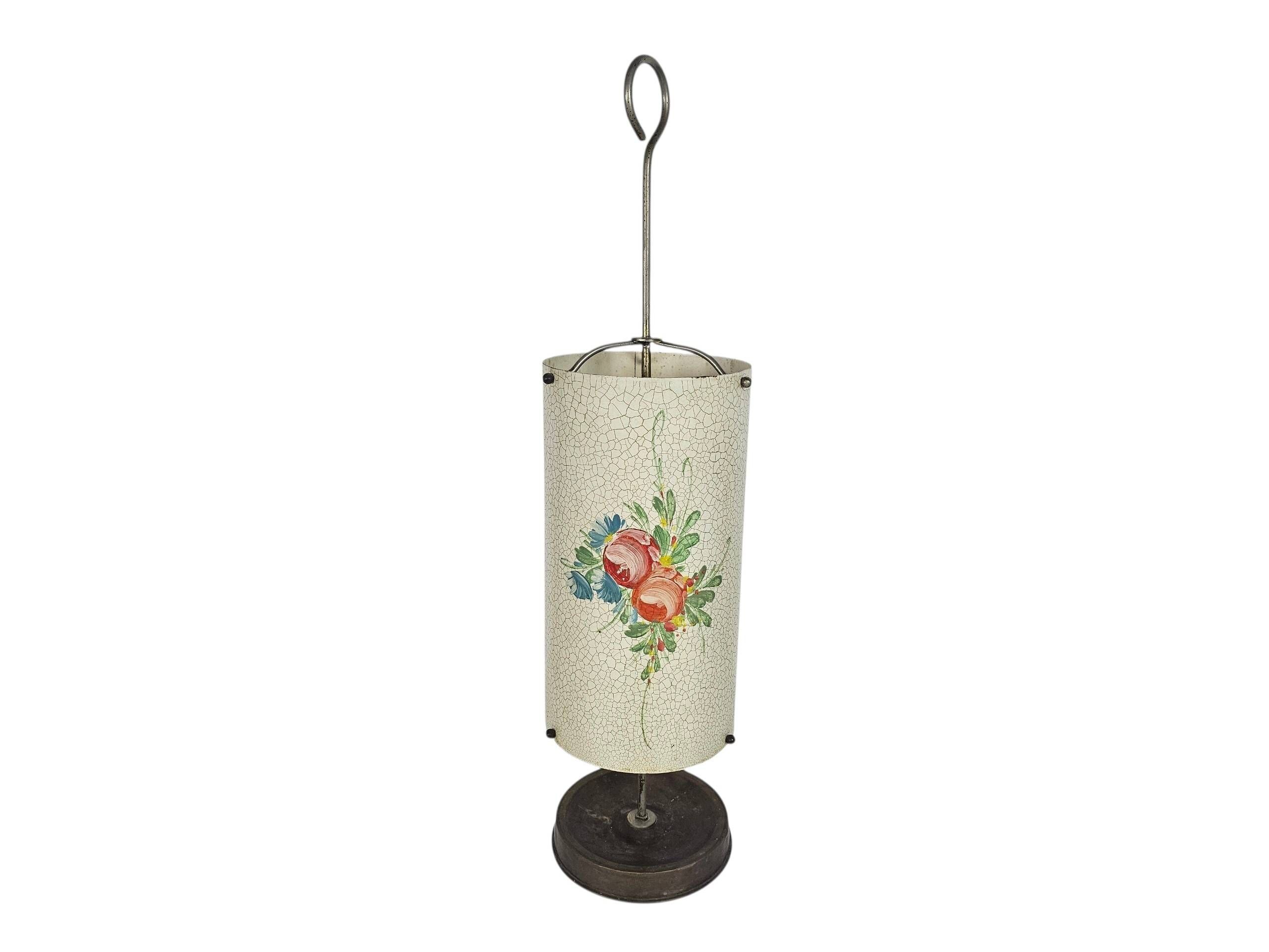 Dutch design - Umbrella bin (or umbrella stand) - hand-painted - enamel