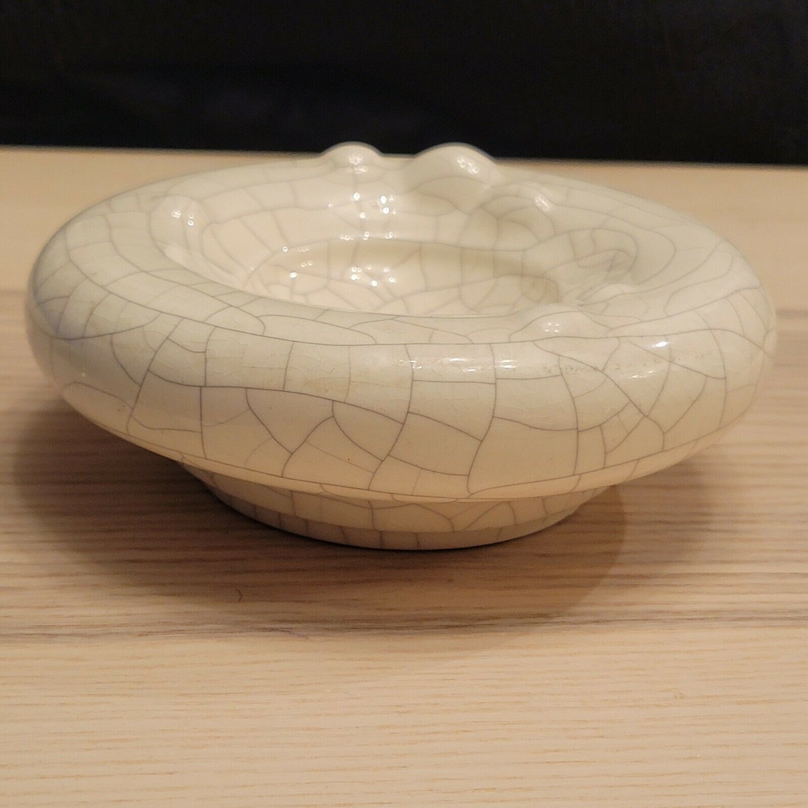 Longwy empty pocket modern ceramic enamel cracked