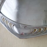 Art Deco Style silver metal presentation tray