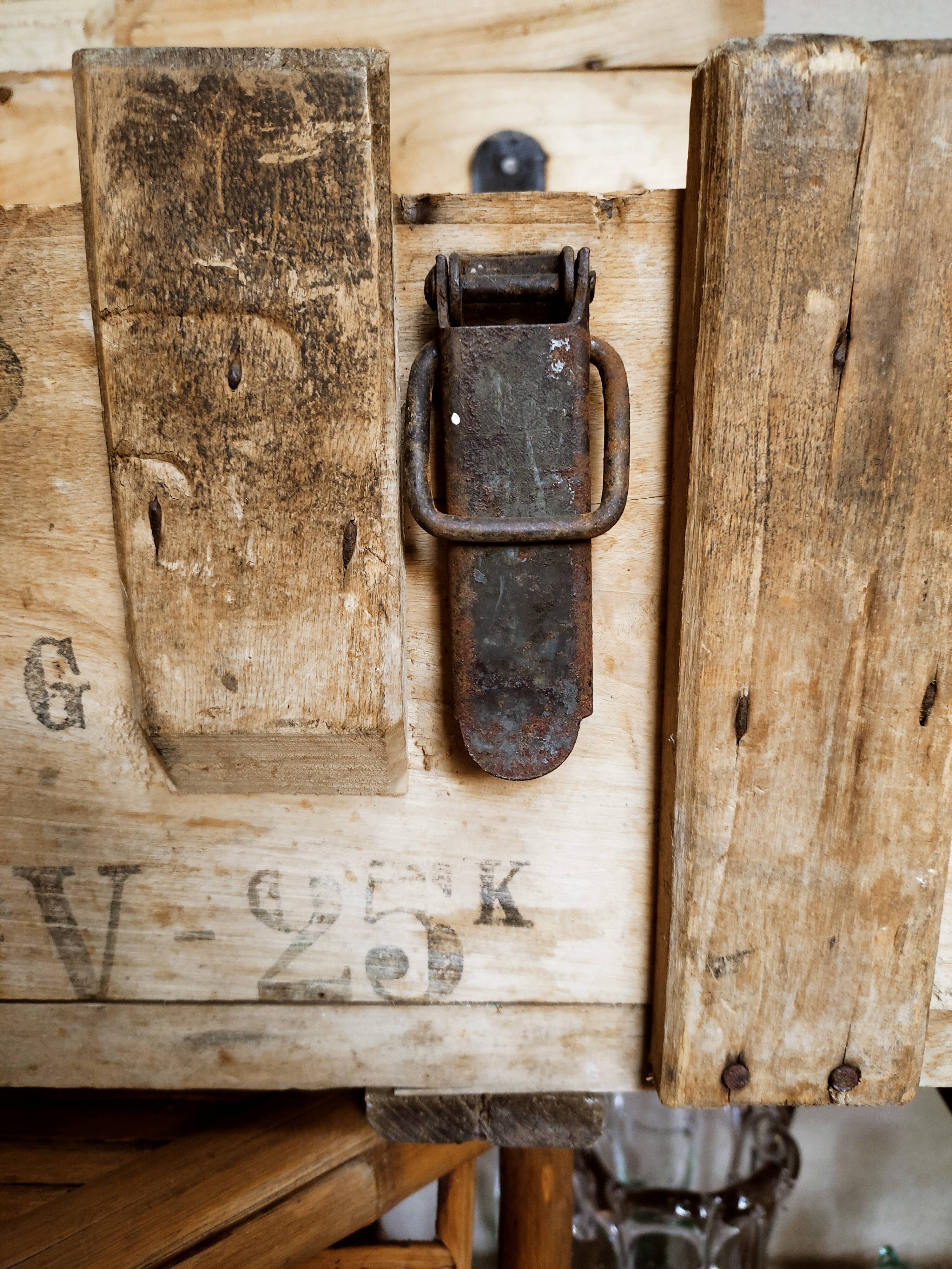 Solid oak ammunition box