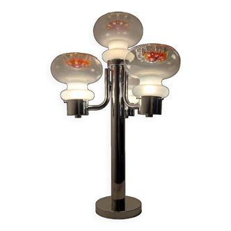 Lampe de table en cristal " Mazzega". Italie, années 1970.