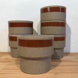 Lot of 6 sandstone cups