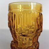 Service amber glasses and Bormioli decanter