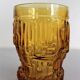 Service amber glasses and Bormioli decanter