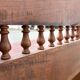 Carved wooden storage bench – rustic Savoyard style