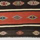 6x9 Red Cream Handmade Wool Vintage Rug, 178x274Cm
