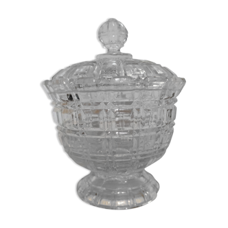 Sugar bowl or candy maker made of old glass