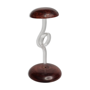 Porte chapeau en bois et plexiglas