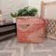 Handmade Berber pouf in wool 60 X 60 X 20 CM