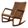 Mid-century model 100 rocking chair in Danish teak by Søren Georg Jensen for Kubus Møbler, 1960s.