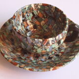 Neriage mosaic tea set by Jean Gerbino, Vallauris.