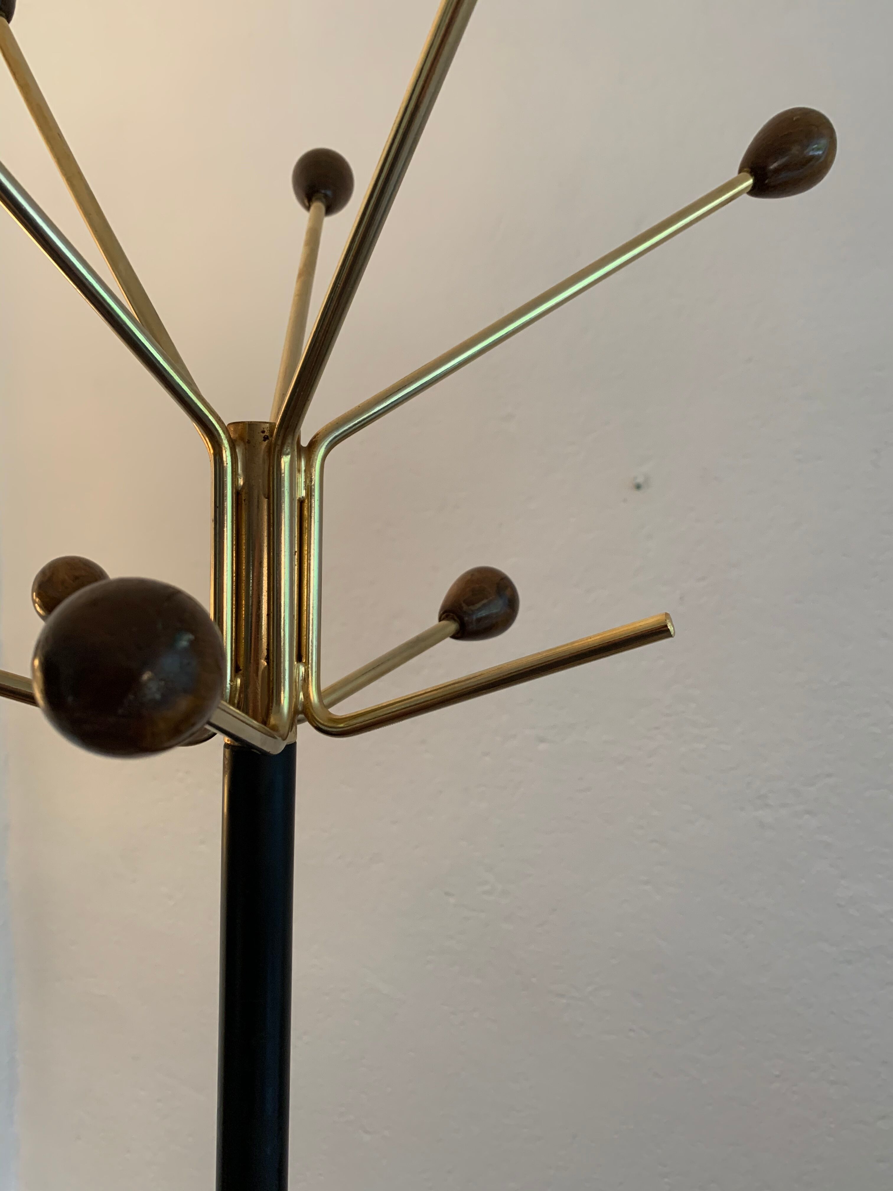 Parrot coat rack tripod vintage 50s