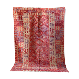 Pink kilim carpet - 201 x 151 cm