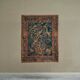 Mid Century wall tapestry with birds, animals, and leaves, Belgium 1960s.