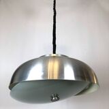 Oscar Torlasco for Lumi, large Italian pendant light with adjustable glass from 50s