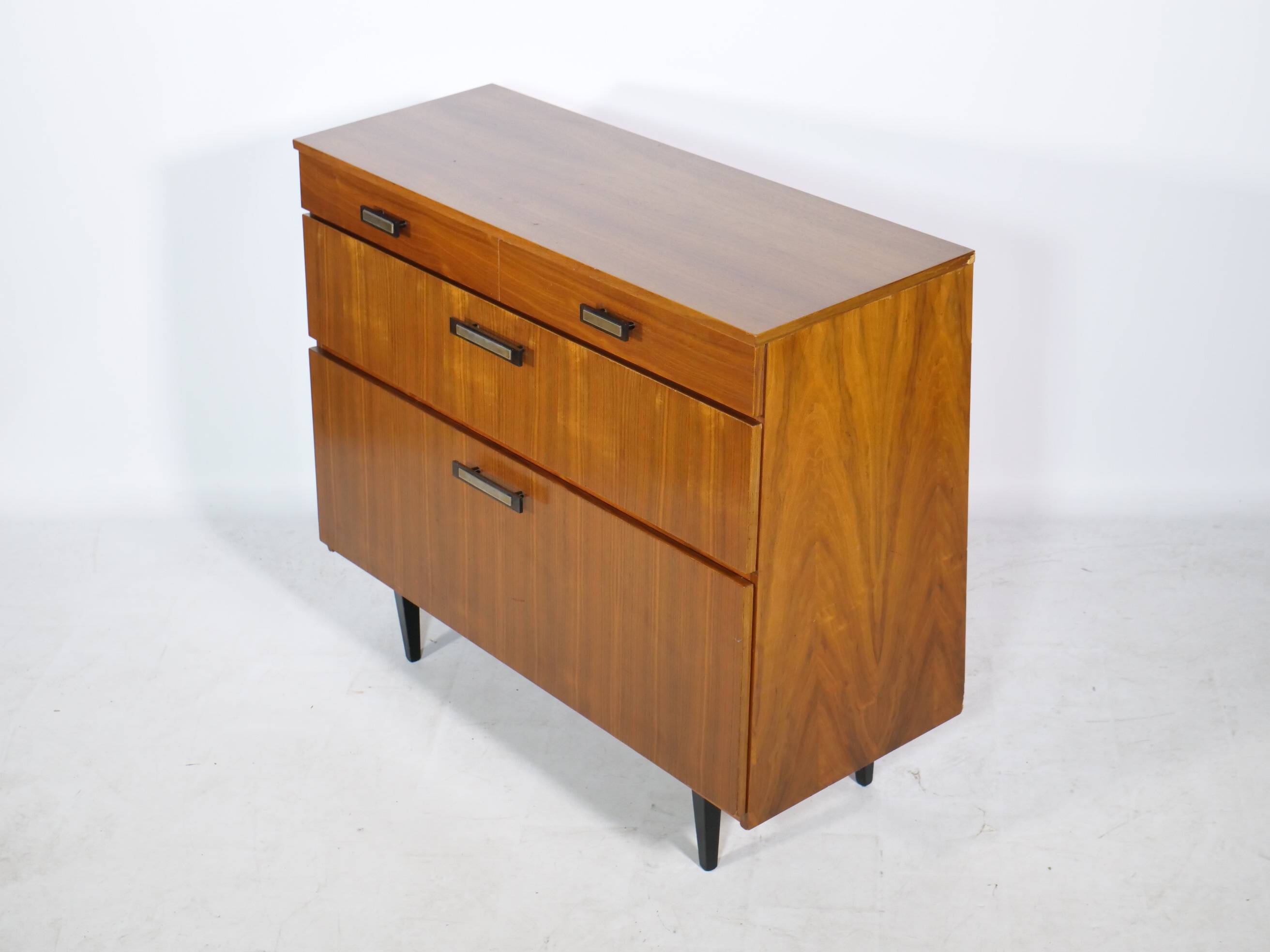 Buffet à chaussures vintage en teck, design milieu du siècle, années 1960
