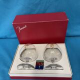 2 Napoleon baccarat glasses, original box
