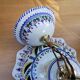 Vintage hand-painted earthenware suspension