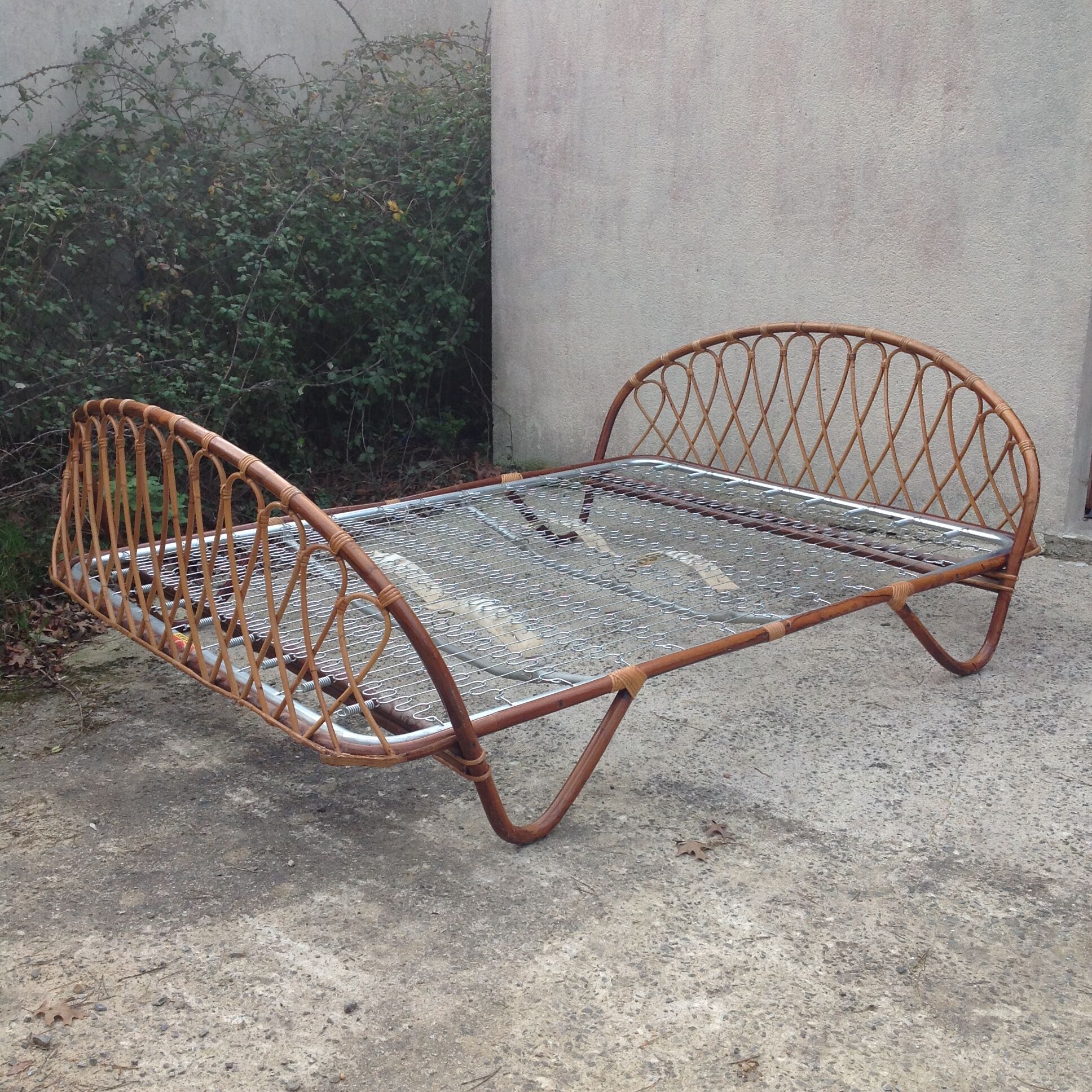 Rattan bed basket 2 places