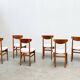 Ensemble de six chaises de salle à manger italiennes