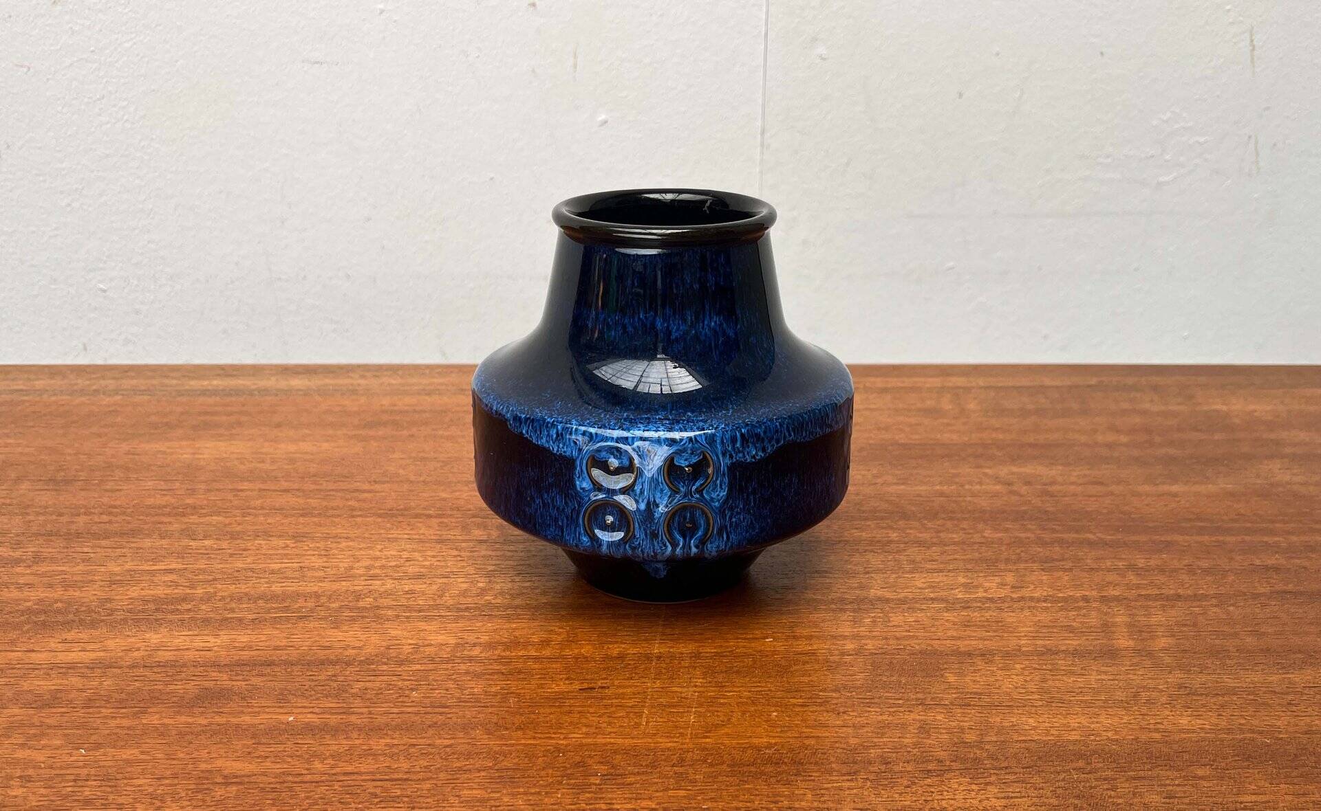 Vintage Japanese workshop pottery vase from Tokoname, 1970s.